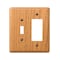 Amerelle Amerelle Contemporary Brown 2 gang Wood Decorator/Toggle Wall Plate 1 pk 901TRL - alternate 1